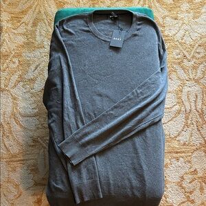 DKNY 100% cotton knit long sleeve thin sweater in XL